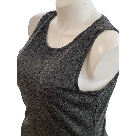 Michael Kors Gray Derby Wool Blend Dress Sz XL NWT $295 Sleeveless Asymmetrical - Picture 3 of 8